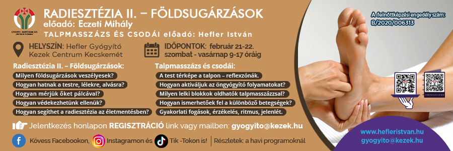 RADIESZTÉZIA II. – FÖLDSUGÁRZÁSOK